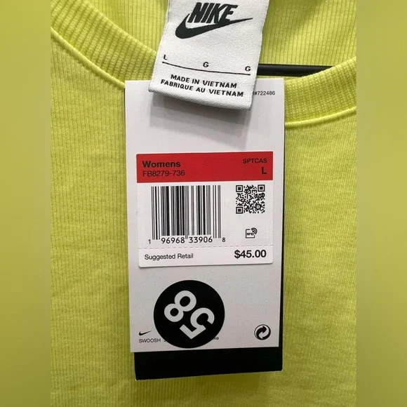 NWT Nike Crop Shirt - Picture 4 of 4